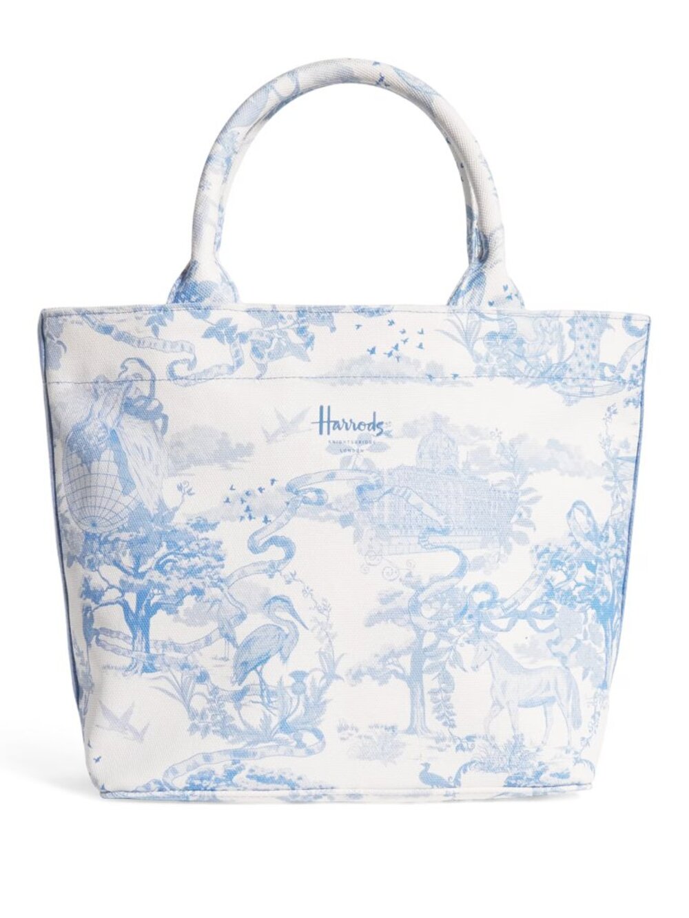 Harrods Small Toile Print Tote Bag